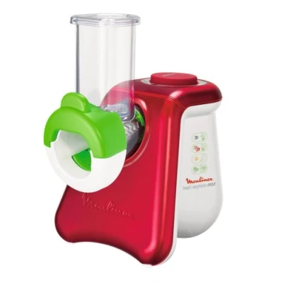 Imagen de Moulinex DJ8115 Picadora eléctrica multiusos, 260 W, color rojo y blanco