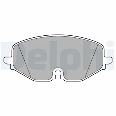 Imagen de DELPHI LP3663 Juego de pastillas freno con contacto avisador desgaste Chapa antichirridos accesorios VOLKSWAGEN: Golf VIII Hatchback