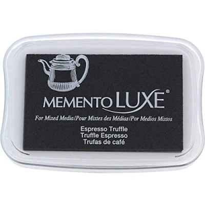 Imagen de Tsukineko Memento Luxe Sauco Almohadilla de Tinta, Espresso trufa, Blanco, Talla única