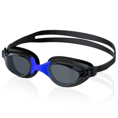 Imagen de Ambienden Gafas Natacion Unisex, Antivaho Y A Prueba De Fugas Lentes Transparentes, Puente Nasal Color Amplio Campo VisióN, Adecuadas Para Hombre Mujer Adultos