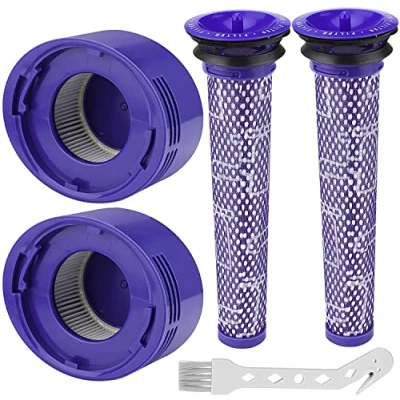 Imagen de Filtro para Dyson v8/V7, Accesorios de Repuesto V7/V8, Lavables Filtros Aspiradora con 2 HEPA, Pre y 1 Cepillo Limpiar V8/V7 Absolute Animal Motorhead