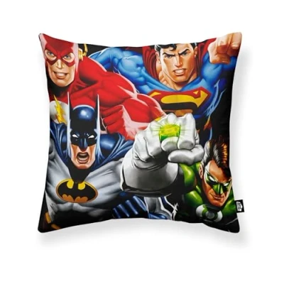 Imagen de BELUM Funda de cojín 100% algodón Action Justice A 45x45cm, Suave, Varios tamaños, Multicolor