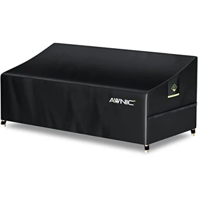 Imagen de AWNIC Funda Sofa Exterior Impermeable 3 Plazas de Muebles Jardín Resistente a los Rayos UV y al Desgarro Cubre 420D Polyestere Sillon Terraza 220x85x61/71cm