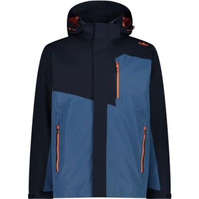 Imagen de CMP Chaqueta Hombre Cremallera Capucha Desmontable Inn.Jacket, Azul negro, 54