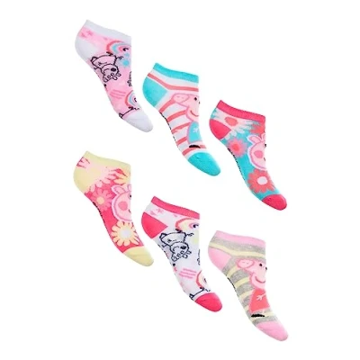 Imagen de Sun City Paquete de 6 pares calcetines Peppa Pig para niños y niñas, multicolor, 31 cm 34