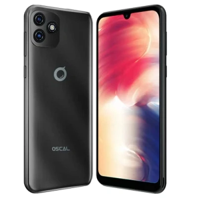 Imagen de OSCAL C20 Pro Android 11 4G Smartphone Libre, Móvil Doble SIM, Pantalla HD+ 6.08&quot;, Diseño Unibody, Quad Core 2GB RAM + 32GB ROM, Cámara Dual 2MP+8MP, Batería 3380mAh GPS Desbloqueo Facial Negro