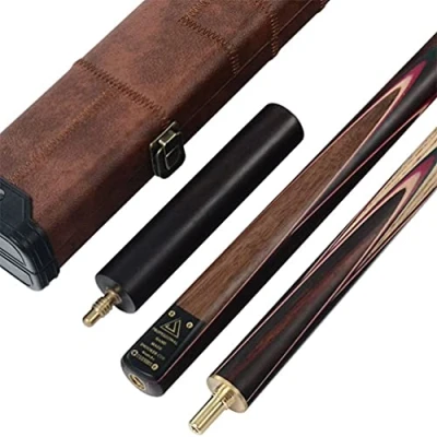 Imagen de CUESOUL Clásico Hecho a Mano de 57 Pulgadas Rosewood 3/4 Pieza Snooker Cue + Case y Extensión (CSSC007)
