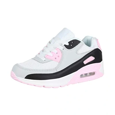 Imagen de Elara Zapatillas de Deporte Chunkyrayan Gris MEL0389 Grau Rosa 41