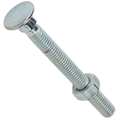 Imagen de Merriway BH04831 Perno de Transporte y Tuerca ZP M8 x 75 mm (Paquete, Plata, pack 25, Set Piezas