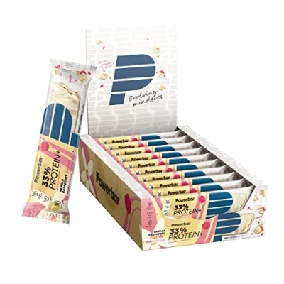 Imagen de Powerbar Protein Plus 33% Vanilla Raspberry 10x90g Barra de alta Proteína + Suero y Caseína
