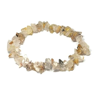 Imagen de CrystalAge Pulsera de cuarzo rutilado.