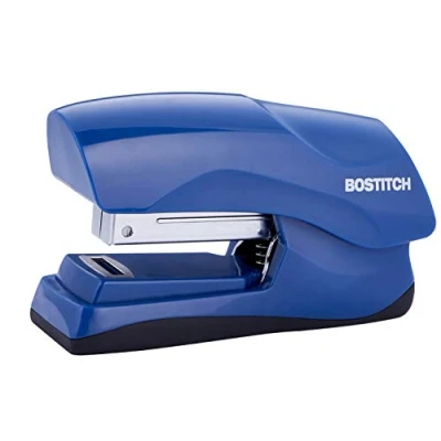 Imagen de Bostitch Office Engrapadora resistente de 40 hojas, tamaño pequeño, cabe en la palma tu mano; azul marino