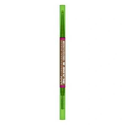 Imagen de NYX Professional Makeup Lápiz de Cejas Doble Punta, Definidas y Rellenas, Fórmula Vegana Larga Duración, No Transfiere, Blade &amp; Shade, Tono: 02 Blonde