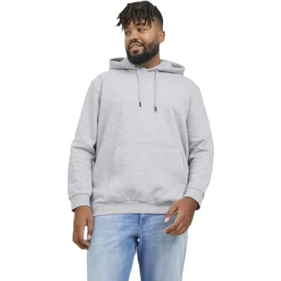 Imagen de Jack &amp; Jones Jjebradley HOOD Sudadera, Hombre, Talla: 5XL, Light grey melange