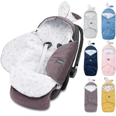 Imagen de Bellochi Saco Capazo Bebe Universal Invierno Acogedor Manta para Cochecitos de Bebé Sillas Paseo o Coche (p.ej. Maxi Cosi y Römer) Toffi