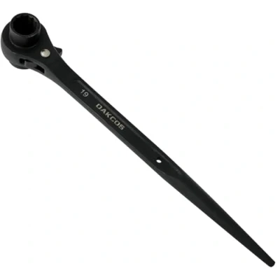 Imagen de DAKCOS Llave de carraca andamio 19/22 mm derecha/izquierda, reversible, negro