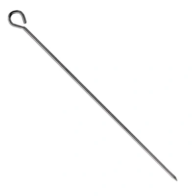 Imagen de HENDI pinchos para asadores, barbacoas y parilladas, carne, brochetas, accesorios barbacoa, 24 piezas, 210mm, acero inoxidable 18/0