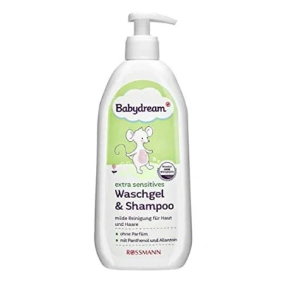 Imagen de Baby Extra Sensitives Gel de lavado y champú Limpieza suave para la piel el cabello 500 ml