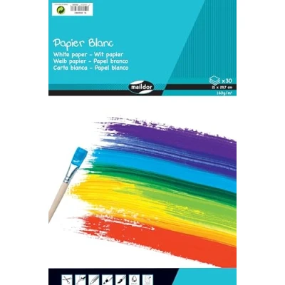 Imagen de Clairefontaine Bloc de dibujo Stan A4 160 g Wei 30BL