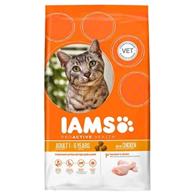 Imagen de IAMS Alimento seco para gatos con pollo fresco, comida seca adultos de más 1 año, 10 kg