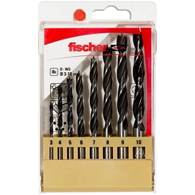 Imagen de FISCHER, Juego de brocas profesional madera D WS 3 10 mm (8 unidades)