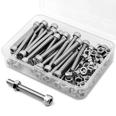 Imagen de M5 * 50mm 40 piezas Caja de combinación tuercas y Pernos Allen 304 acero inoxidable