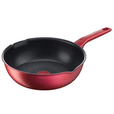 Imagen de Tefal Daily Chef Sartén profunda (26 cm, duradera, resistente, fácil de limpiar, revestimiento antiadherente, termo Signal, cocina sana, boquillas, fabricada en Francia, inducción G2737702