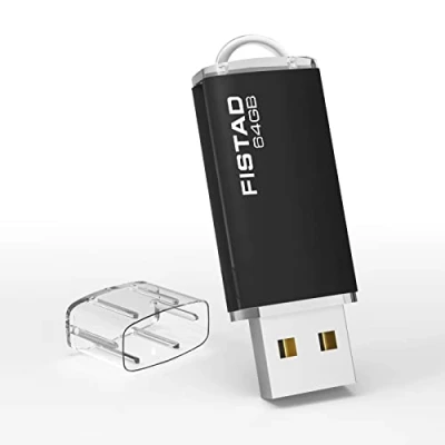 Imagen de Memoria USB 64GB, Flash Drive Memory Stick 2.0 64GB Pen para PC, Laptop etc (Negro)