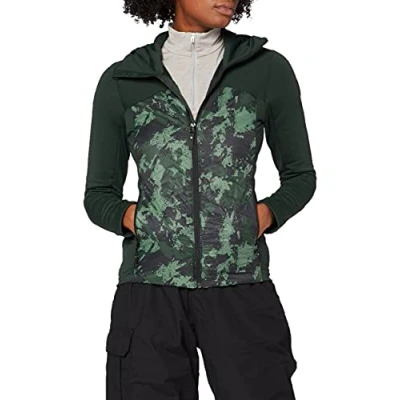 Imagen de Eider Venosc Hyb Print W Chaqueta térmica para Mujer, Color Verde Oscuro, tamaño Small