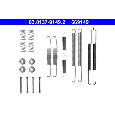 Imagen de ATE 03.0137 9149.2 Juego de accesorios, zapatas freno SKODA: Octavia I Hatchback, 1 Combi, SEAT: Inca