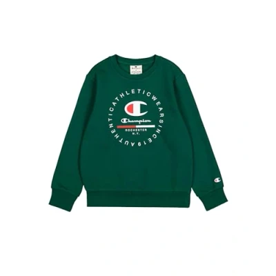 Imagen de Champion Legacy Graphic Shop B (306838) Ultra Light Soft Compact Powerblend Fleece Crewneck Sudadera Deporte Mujer, Verde (GS502), 3 4 años para Niños