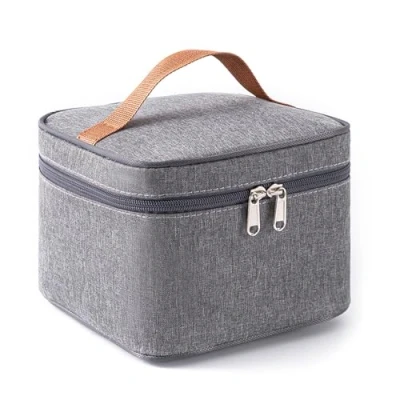 Imagen de sunVigorous Borsa Pranzo, Termica Porta Frigo, Borse Termiche Pranzo: Ideale per Lavoro, Scuola, Gite e Trasporto di Alimenti (gris, 3.5L)