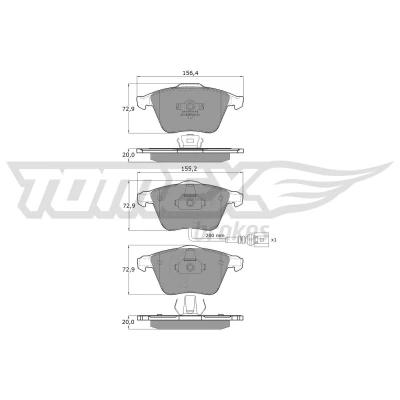 Imagen de Juego de pastillas TOMEX Brakes TX 17 11