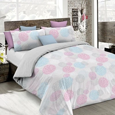 Imagen de Italian Bed Linen Moléculas Funda de edredòn (Echo en Italia), Microfibra, molecole, 1 PLAZA