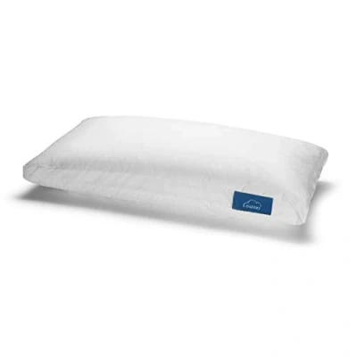 Imagen de Genius, Almohada de algodón eazzzy, 40 x 80 cm, ortopédica, para Dormir Tranquilo, Fibra Leche con Aloe Vera, Apta alérgicos, Certificado Oeko Tex, Color Blanco, A19202