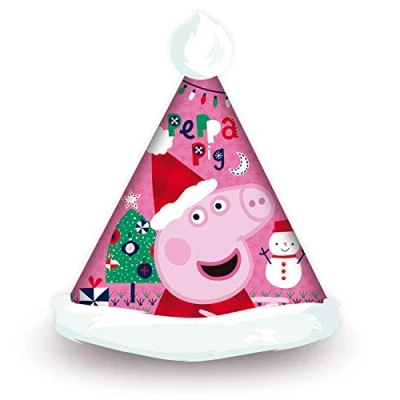 Imagen de ARDITEX PP14016 Gorro de Navidad Papa Noël 37X27cm EONE Peppa Pig