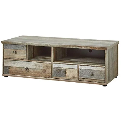 Imagen de Stella Trading Bonanza Mueble para TV con Aspecto Deriva, Madera Flotante de imitación, Tablero bajo 130 x 42 cm