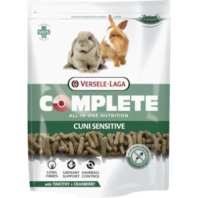 Imagen de Versele Laga Complete Cuni Sensitive 500 g Pienso Completo para Conejos Ayuda Bolas de Pelo y sobrepeso Pellets Todo en uno Desarrollado por Veterinarios