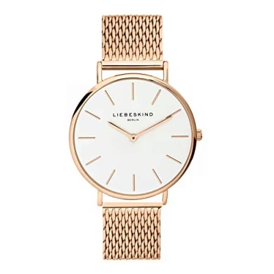 Imagen de Liebeskind LT 0155 MQ, Reloj Unisex Adultos, Ip Oro Rosa Blanco, 38 mm
