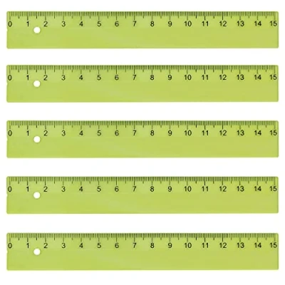 Imagen de KUM AZ3032216 G Regla 15 cm, L1 Pop TP, 5 Piezas, Verde, de plástico Resistente