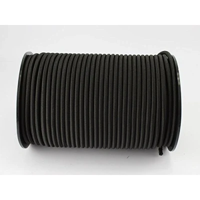 Imagen de 30 M Black Bungee Cord 8 MM with Tensioning Rope / Tarpaulin Elasticated by monoflex