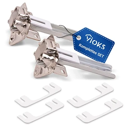 Imagen de VIOKS Juego de 2 bisagras para frigorífico Bosch Siemens 268698/00268698 montaje puerta apto y congelador Bosch, Siemens, Constructa, Neff, etc
