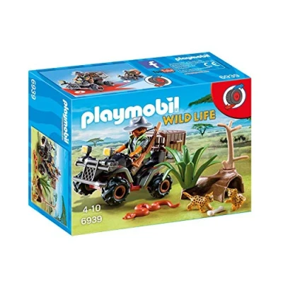 Imagen de PLAYMOBIL Wild Life, 6939 Explorador con Quad, A Partir de 4 años