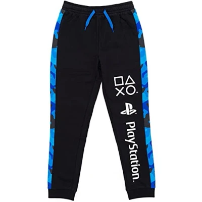 Imagen de Playstation Lounge Pants Boys Black Game Console Pijamas Pantalón Joggers Pjs 9 10 años
