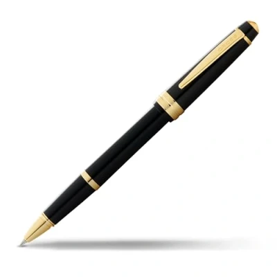 Imagen de Cross AT0745 9 Bolígrafo Roller Ball Bailey Light con Detalles en Oro, Negro