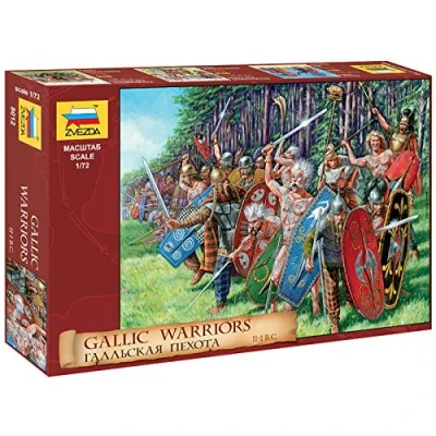 Imagen de Zvezda Gallic Infantry (WA) Fabricación de Modelos plástico 500788012 Infantería Gala 1:72, Montaje, Kit para Principiantes, detallado, Multicolor, zzzz s (8012)