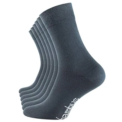 Imagen de Vincent Creation 6 pares de calcetines bambú, unisex, para hombre y mujer, con punta cosida a mano (43 46, pares)