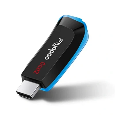 Imagen de Fiyapoo Wireless Miracast Dongle, 4K Adaptador de TV HDMI Compatible con iOS, Android Phone Pad, Windows, Laptop, DLNA, Airplay Mirror