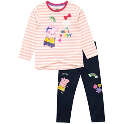 Imagen de Peppa Pig Conjunto de Top y Leggings para niñas Multicolor 7 8 Años