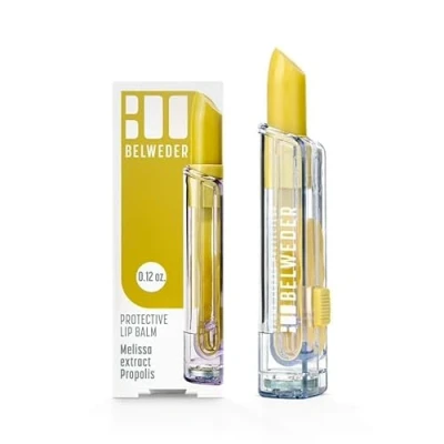 Imagen de BELWEDER Bálsamo labial protector con extracto de limón propóleos Protección, hidratación y regeneración labios transparente para hombres mujeres Stick 3,5 g